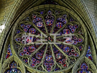 Colorful glass dome
