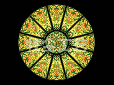Colorful glass dome