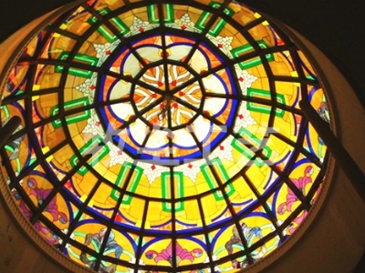 Colorful glass dome