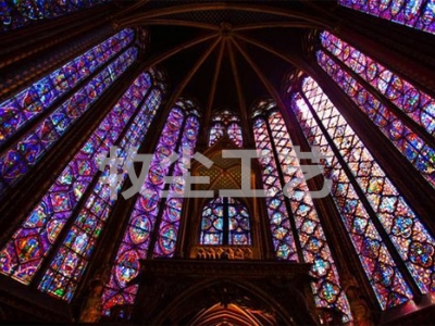 Colorful glass dome