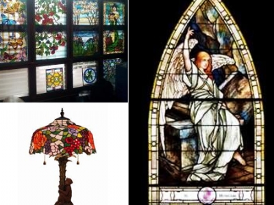 Stained glass mosaic glass